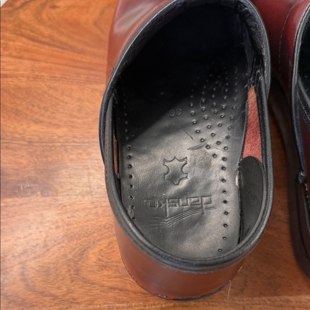 Dansko Red Leather Clogs - Picture 6 of 8